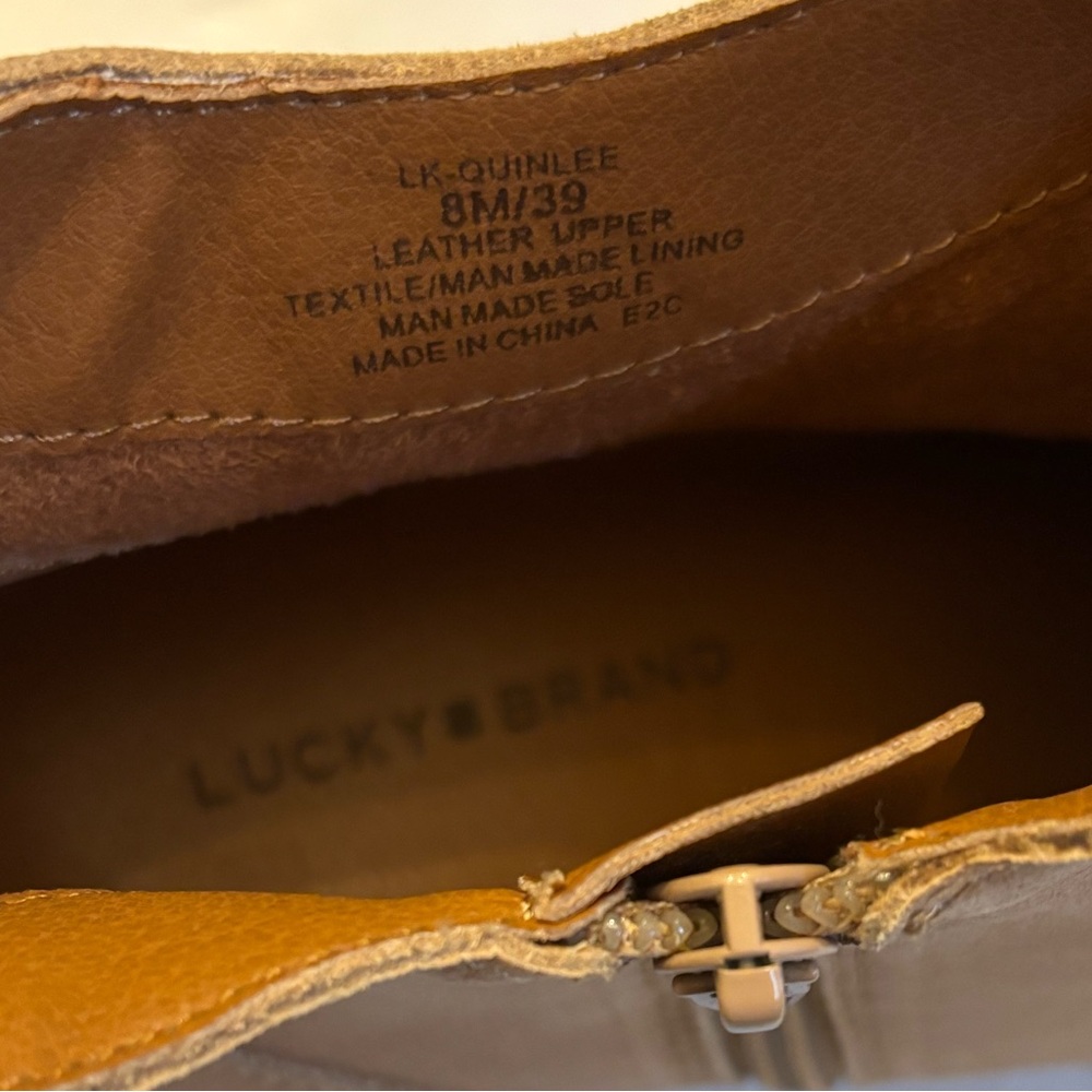 Lucky Brand Tan Heeled Boots - Picture 7 of 7